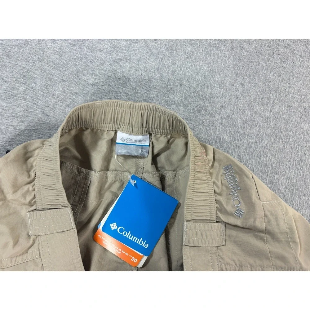 NWT Columbia Cargo Hiking Travel Shorts (Men's 36) Tan - 10